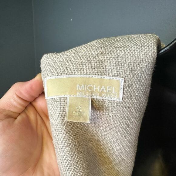 Women’s Michael Kors Floral Linen Mini Dress - Picture 2 of 3